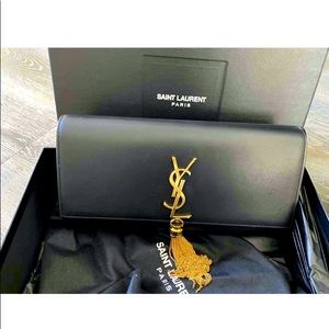 Sanit Laurent Kate Tassel Clutch